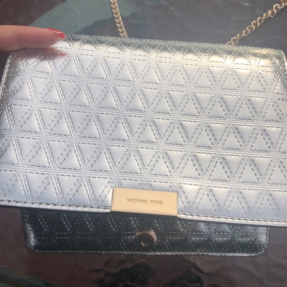 Gold/silver new Michael Kors purse with tags - Picture 5 of 6